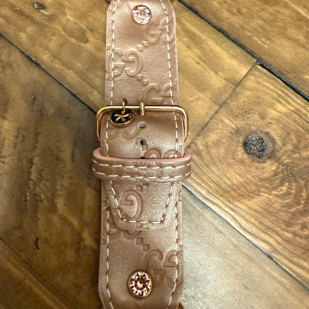 Spark’l Bands Authentic Upcycled Rose Gold Guccissima GG sivella watchband